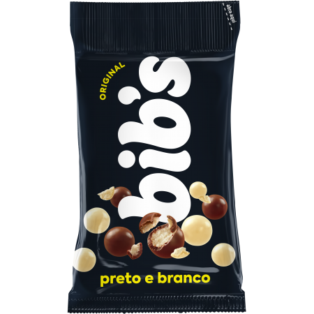 BIB´S PRETO E BRANCO DP18X40GR CX/4