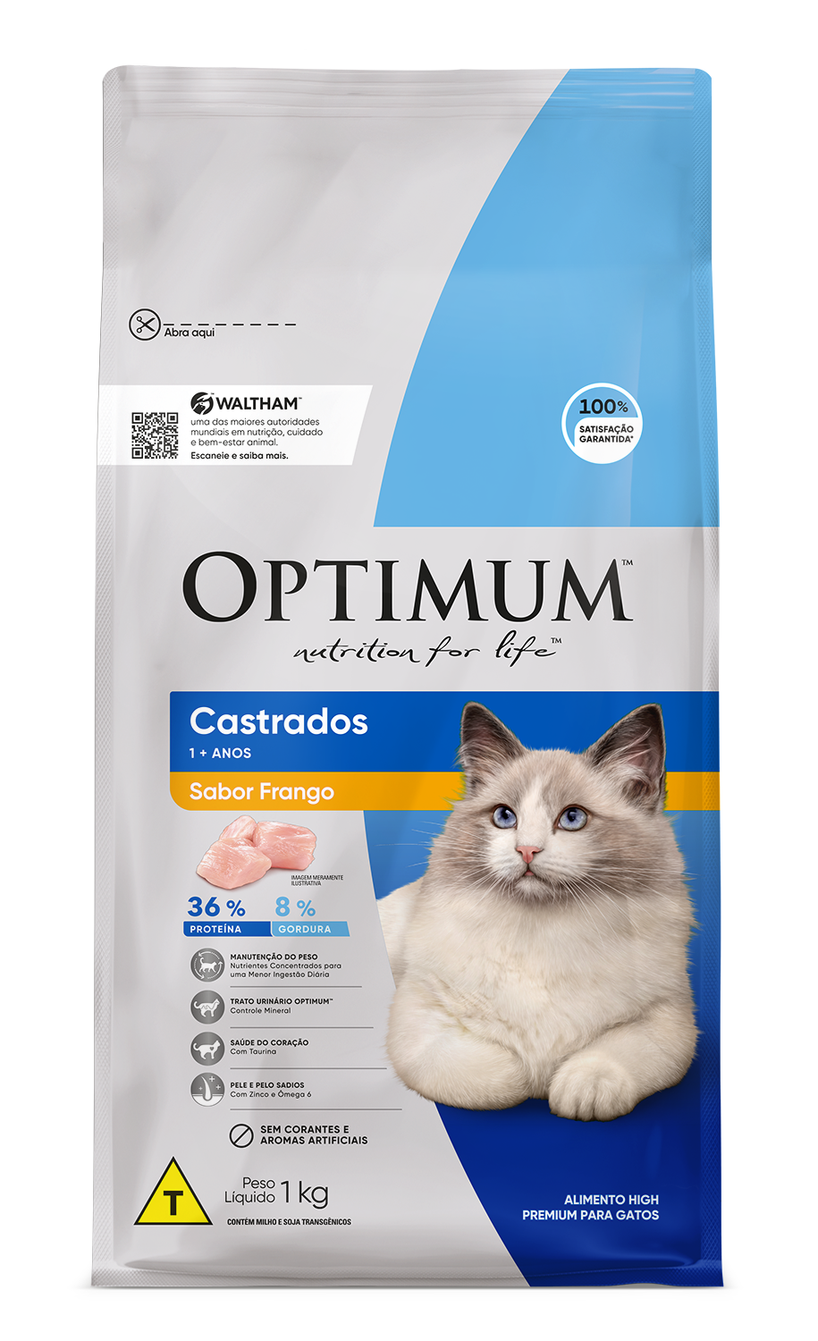 OPTIMUM DRY CAT AD CAST FRANGO 1KG FD/10