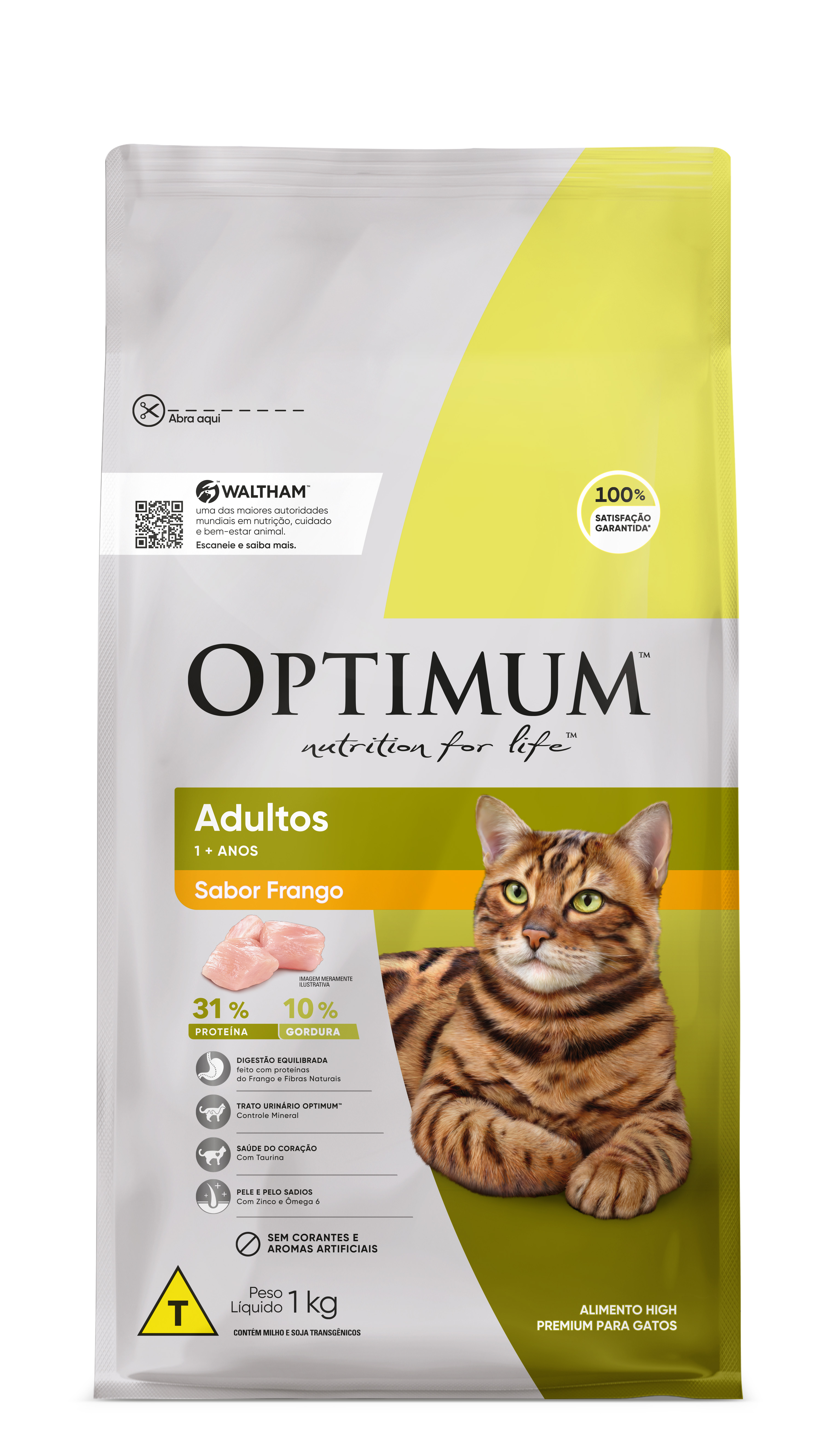 OPTIMUM DRY CAT AD FRANGO 1KG FD/10