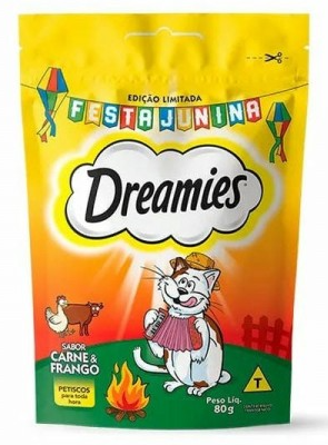 DREAMIES SZ CARNE E FRANGO 80G CX34