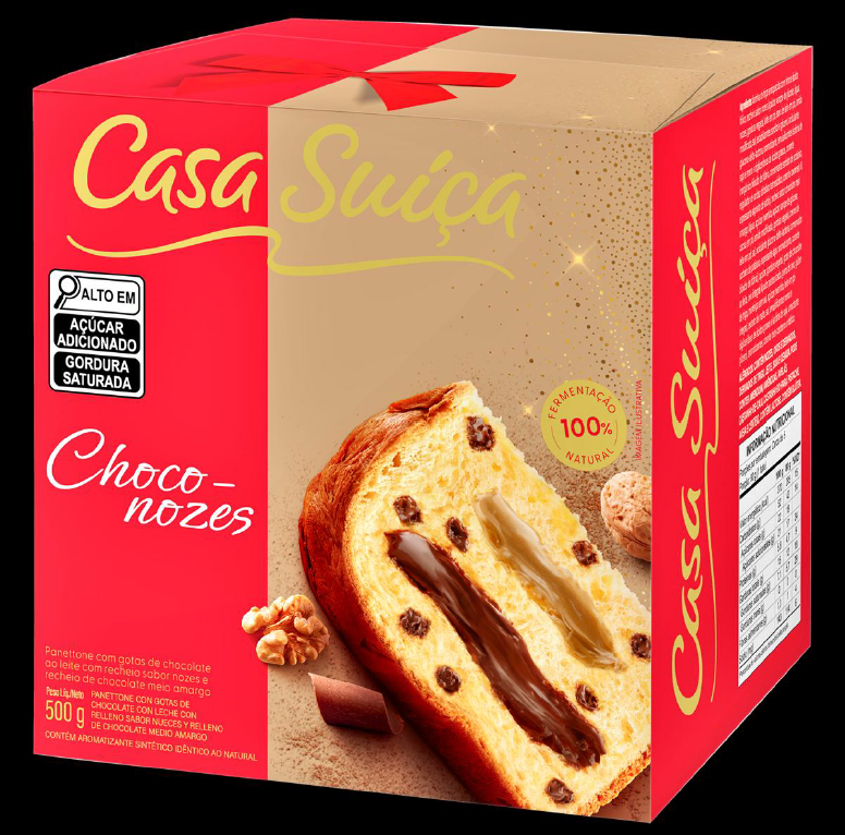 PANETONE CS TRUFADO C/ NOZES 500GR CX/18