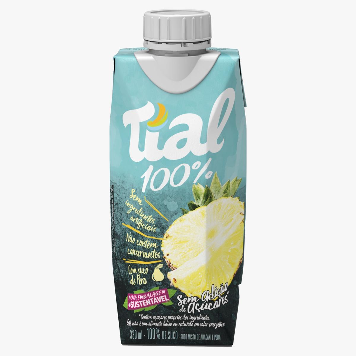 TIAL 100% ABACAXI E PERA 330ML CX12