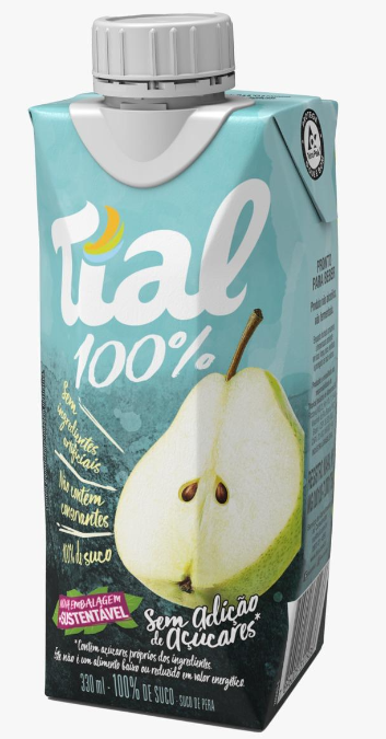 TIAL 100% CAJU E PERA 330ML CX12