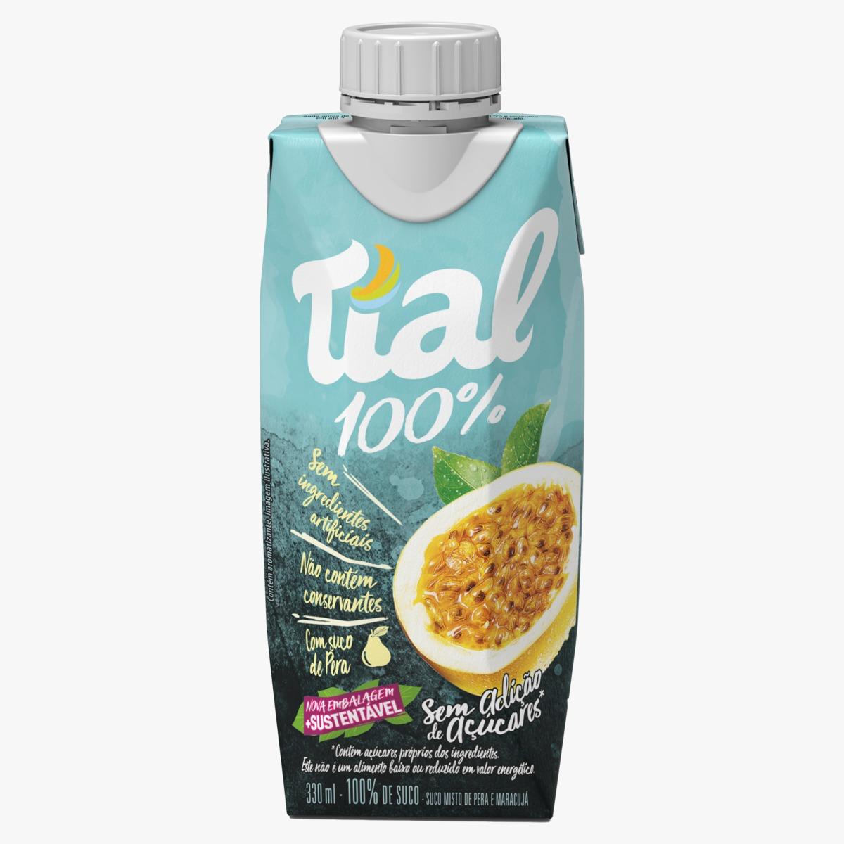 TIAL 100% MARACUJA E PERA 330ML CX12