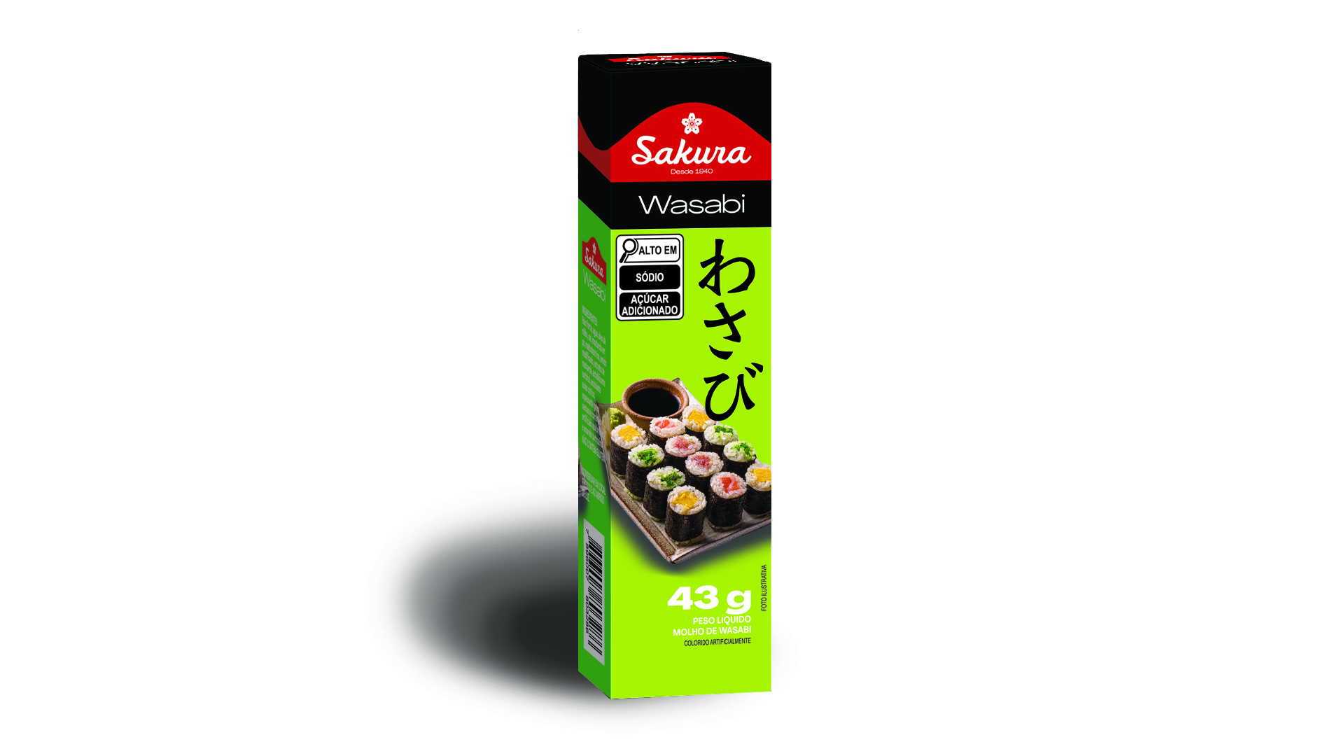 WASABI EM PASTA SAKURA 10X43GR CX/100