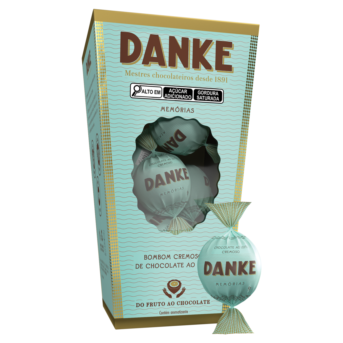 DANKE BOMBOM CHOC AO LEITE 162GR CX/6