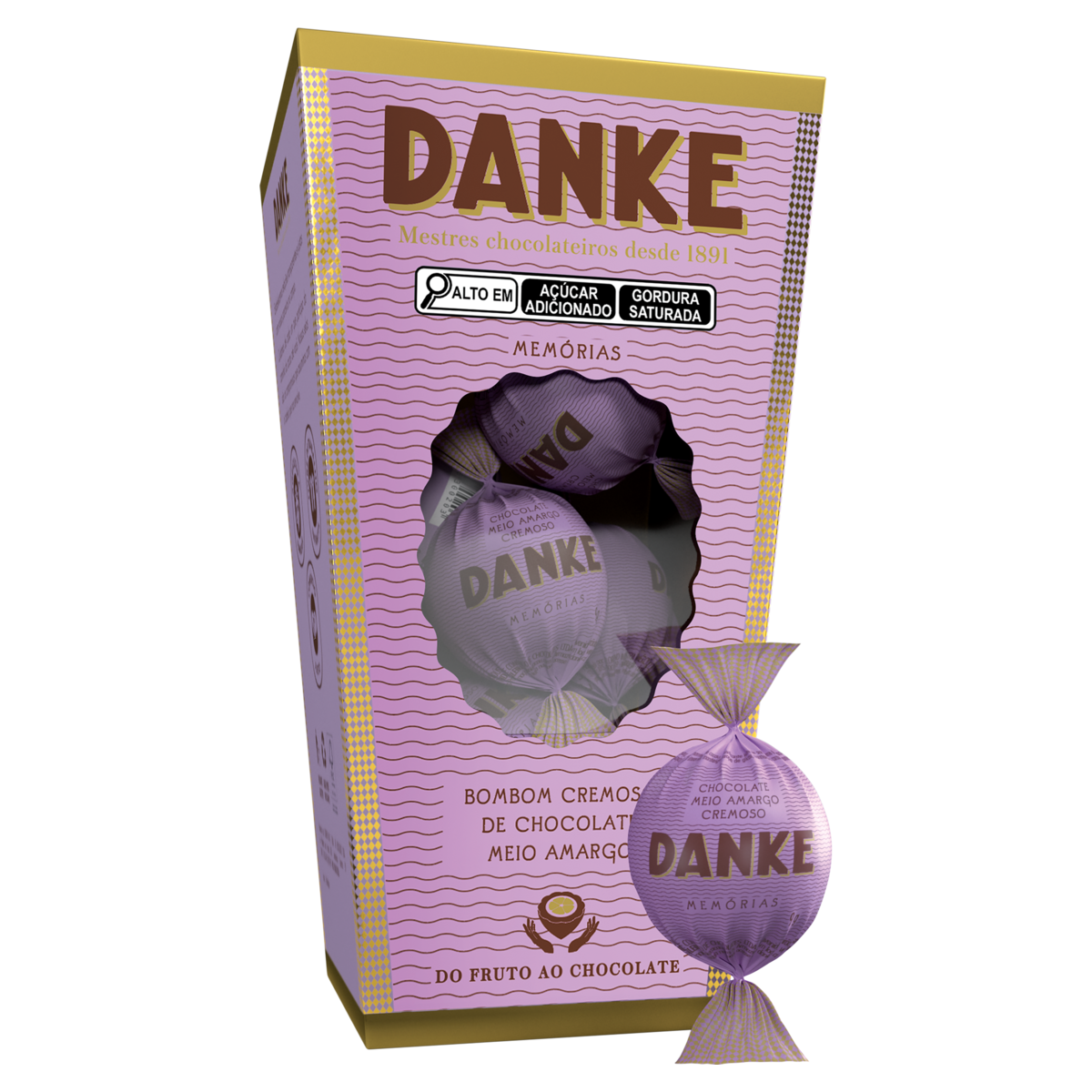 DANKE BOMBOM CHOCOLATE 70% 72GR CX/12