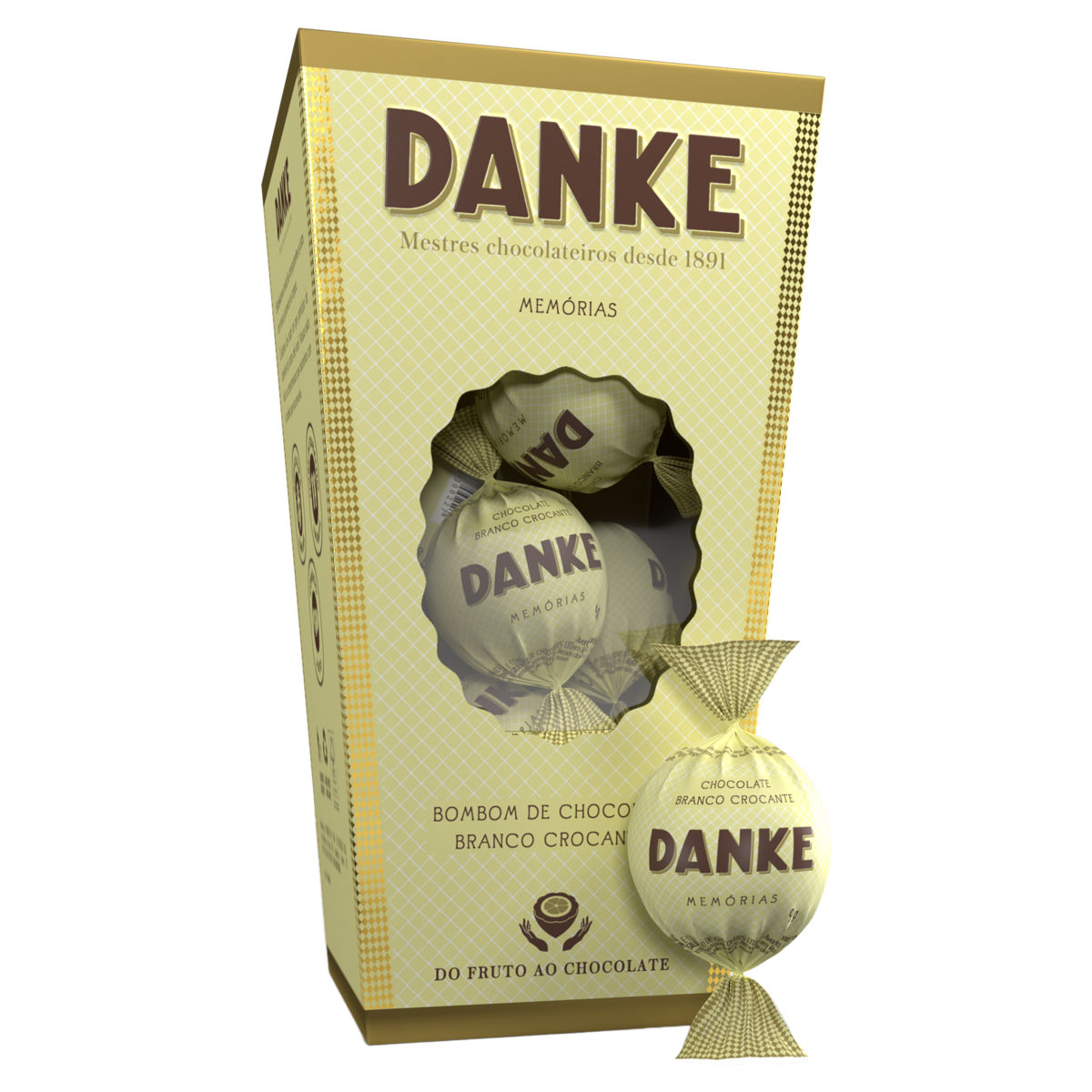 DANKE BOMBOM CHOC BRANCO 72GR CX/12