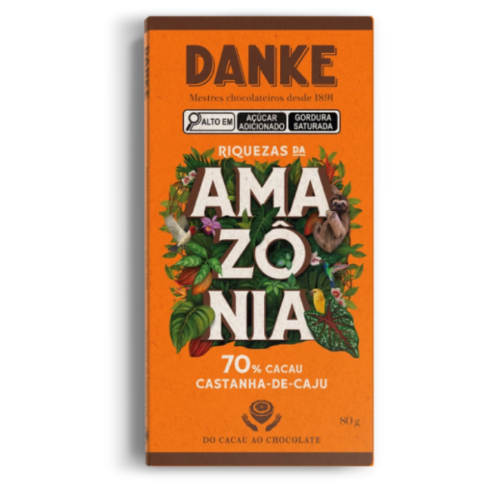 DANKE BARRA 70% CAST CAJU DP12X80GR CX/6