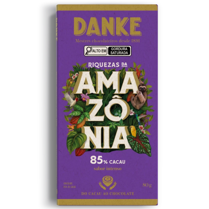 DANKE BARRA 85% AMAZONIA DP12X80GR CX/6