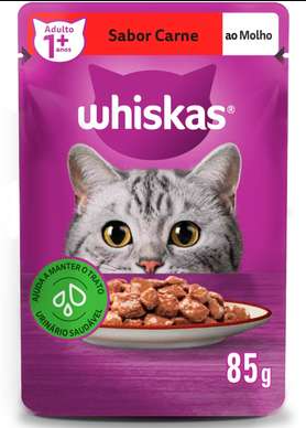 WHISKAS SACHE 85GR CARNE L20P16 CX/2