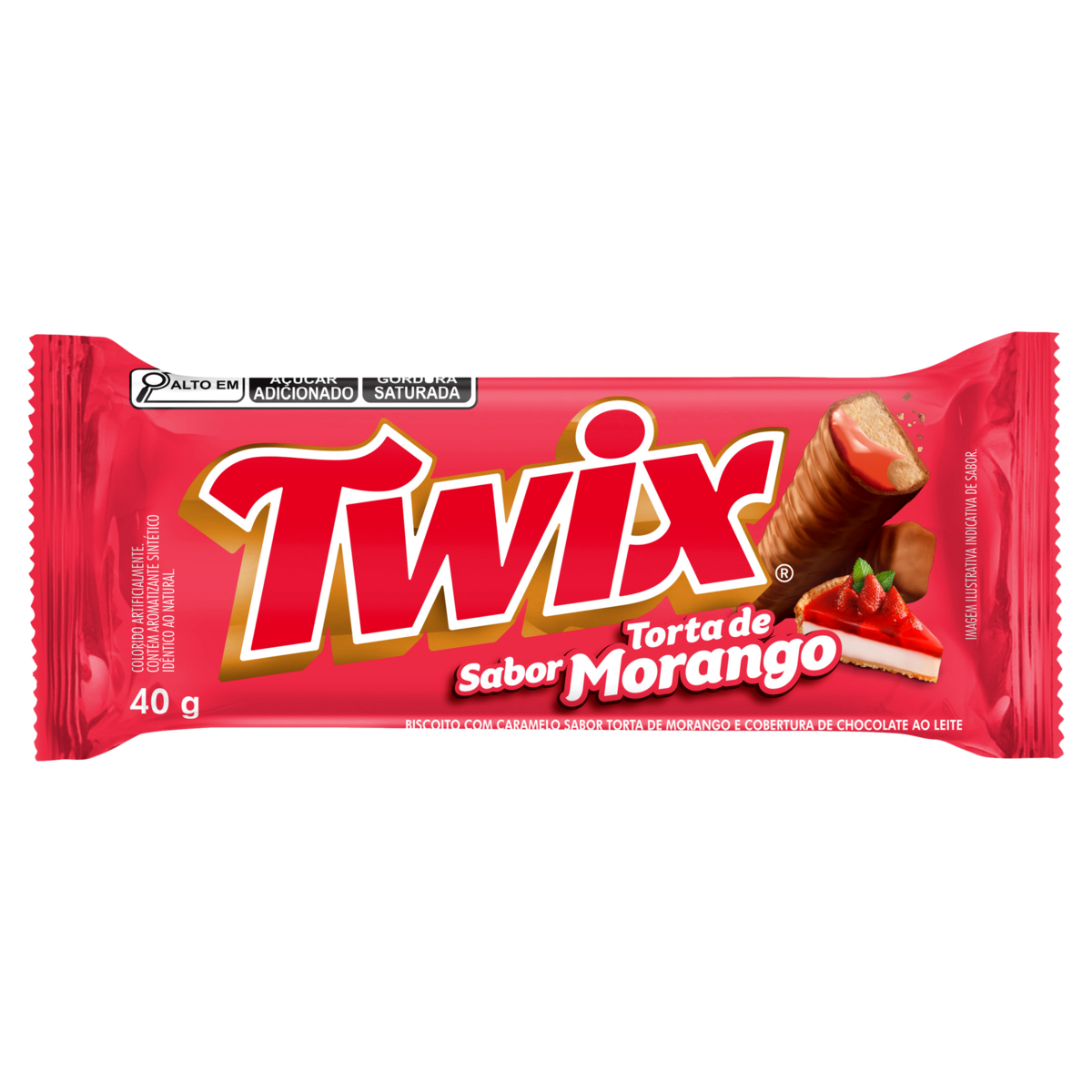 TWIX TORTA DE MORANGO DP 18X40G CX/12