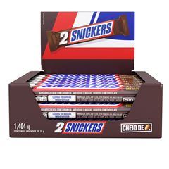 SNICKERS 2 BARRAS DP18 X 78G CX/6