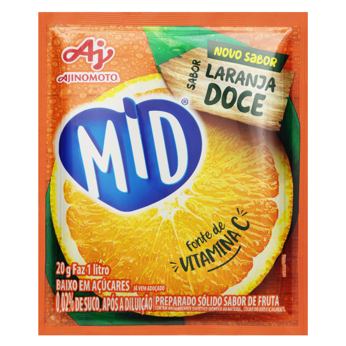 MID REF. LARANJA DOCE 15X20GR CX/8