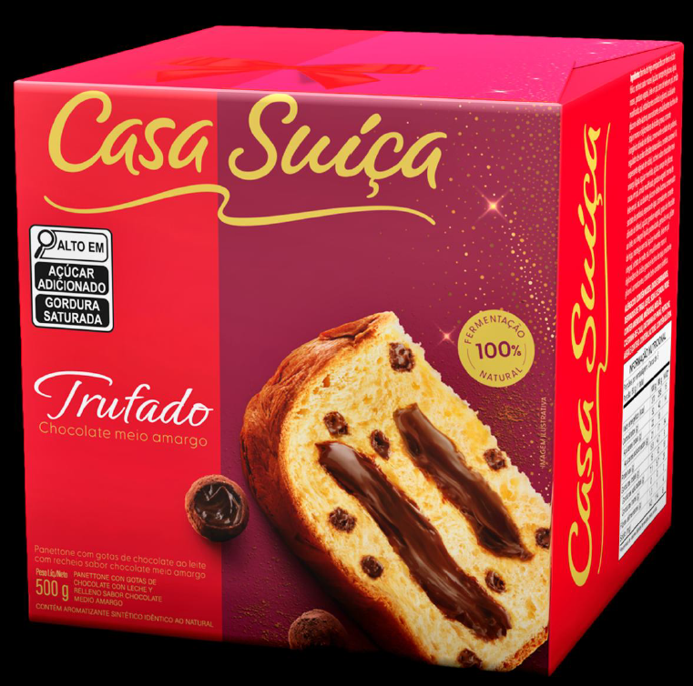 PANETTONE RECH CS TRUFADO 500GR CX/18