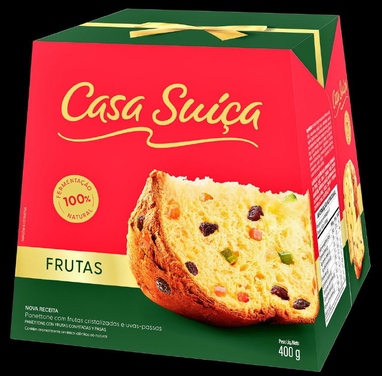 PANETONE TRAD CS FRUTAS 400GR CX/18