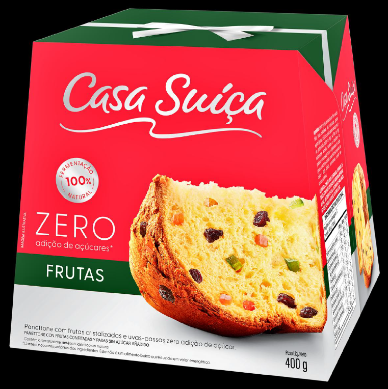 PANETONE ZERO CS FRUTAS 400GR CX/18