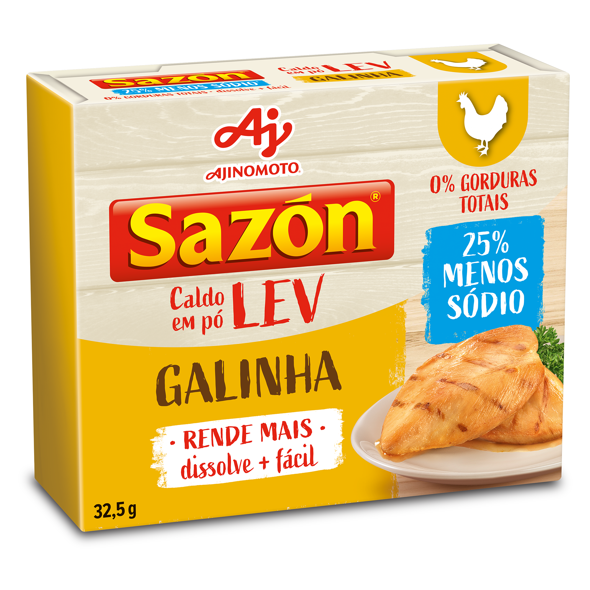 SAZON CALDO LEV GALINHA DP5X6,5GR CX/48