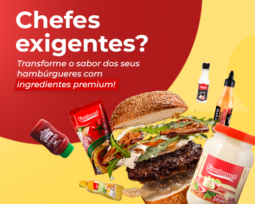 Chefes exigentes? Transforme o sabor dos seus hambúrgueres com ingredientes premium!