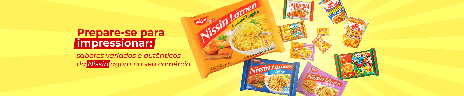 Prepare-se para impressionar: sabores variados e autênticos da Nissin agora no seu comércio